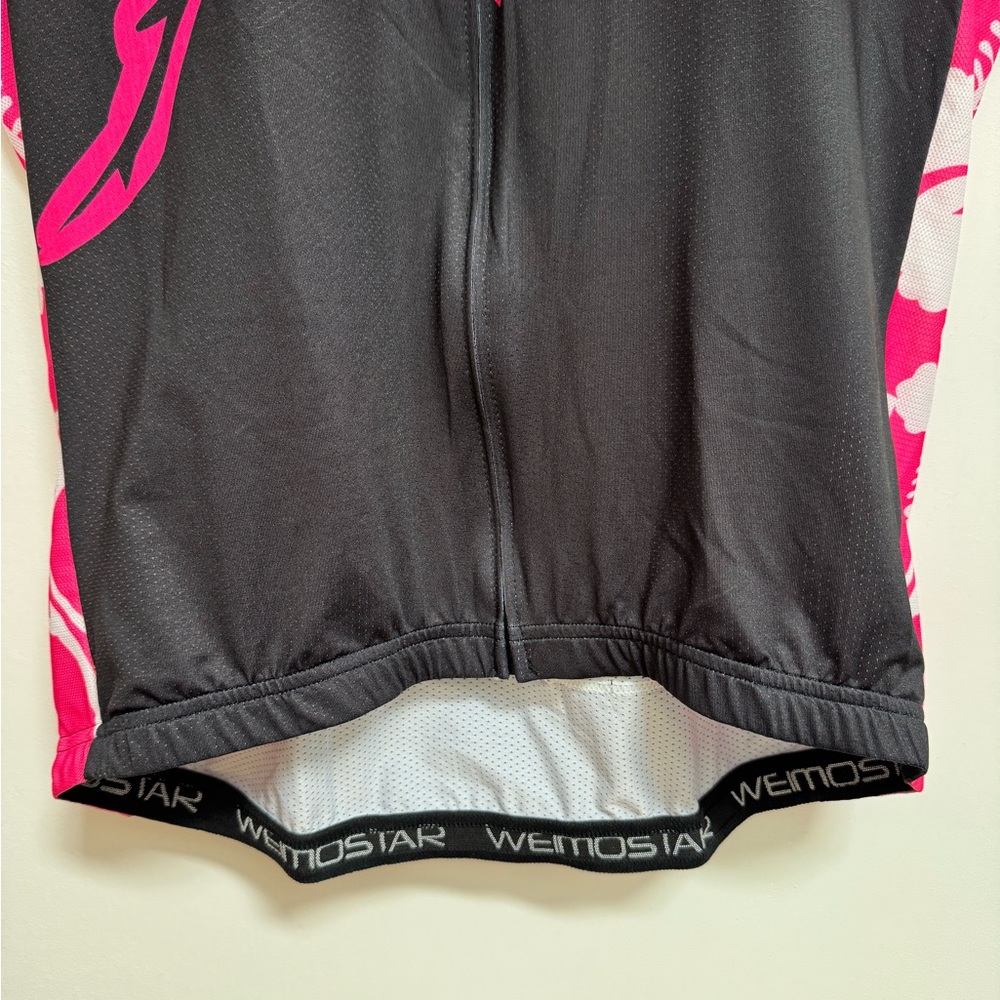 Weimostar Bicycle Jersey Floral Zip Up Top - Picture 5 of 12
